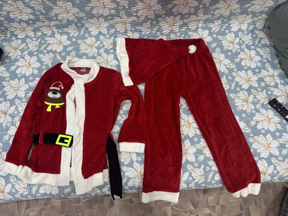 Продам костюм новогодний санта клаус 7 лет