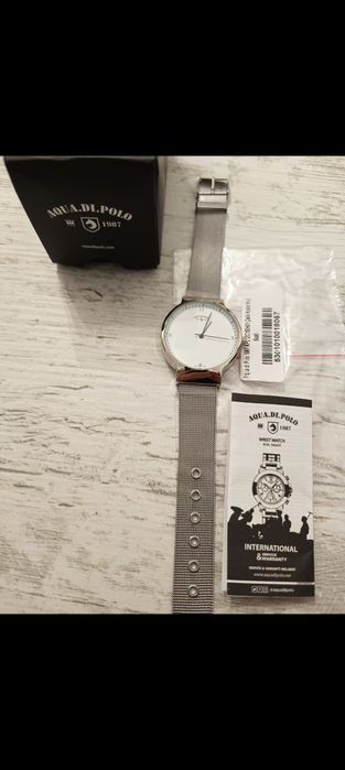 Ceas quartz femei/fete/unisex Polo Club cu brățara inox-nou,cutie