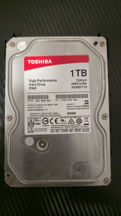 HDD Toshiba P300 1TB 7200RPM – 115 RON