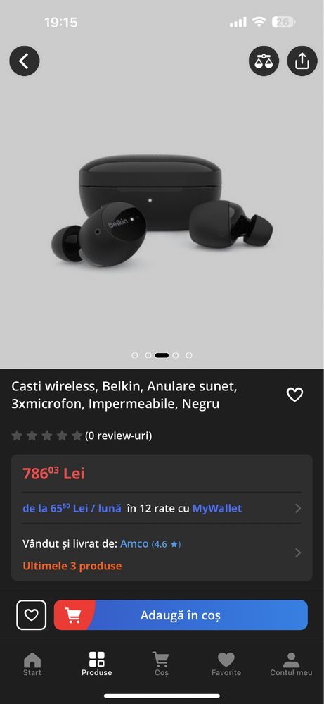 Casti TRUE Wireless Belkin Soundform Immerse