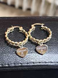 585. Золотые серьги Бренда «Tiffany & Co», проба 585, 6 грамм.