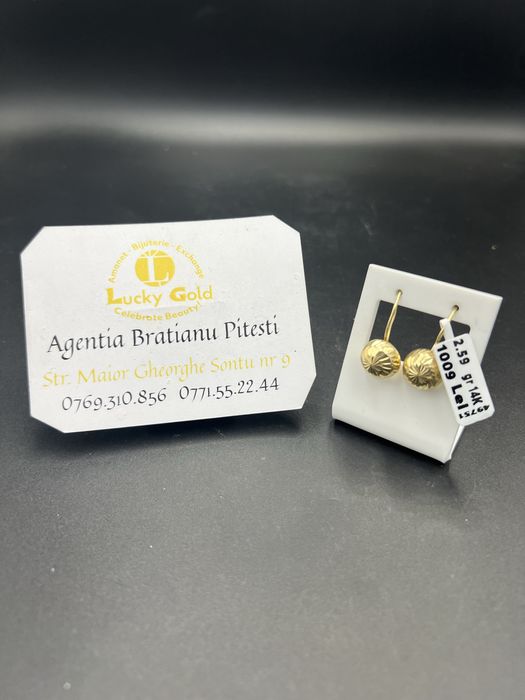 Cercei aur 14k 2,59 gr cod 17527