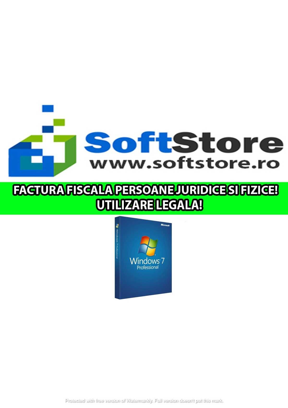 Licenta RETAIL: Windows 7 Professional - FACTURA FIRME & PF, LEGAL!