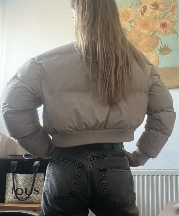 Пухено зимно късо яке Olavoga