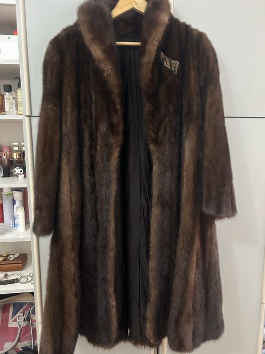 Палтo от естествен косьм  визон-Италия