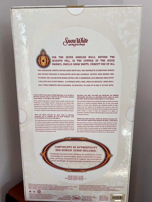 Papusa - Disney Deluxe Snow White Doll 43 cm Limited Edition,autentica