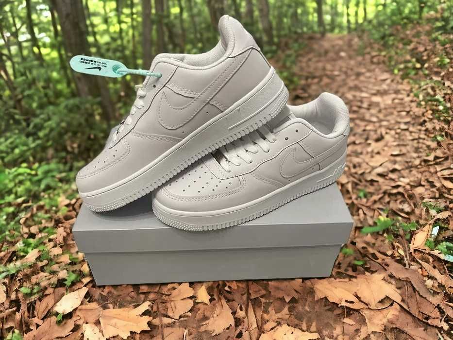 Adidasi Nike Air Force 1 Triple White / Adidasi Fete Baieti Noi