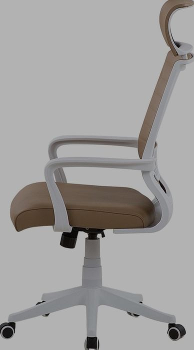 NOU Scaun ergonomic pentru birou "LEATHER", maro