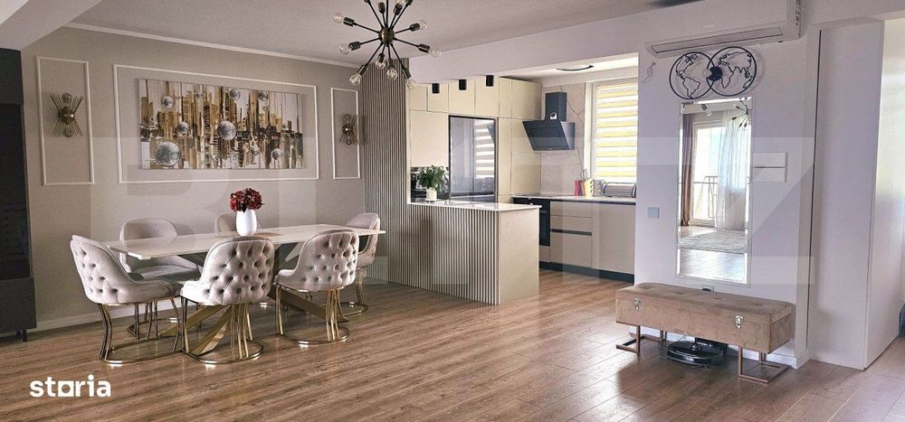 Apartament cu 4 camere, 121 mp utili, 3 parcari, sala fitness, in Iris