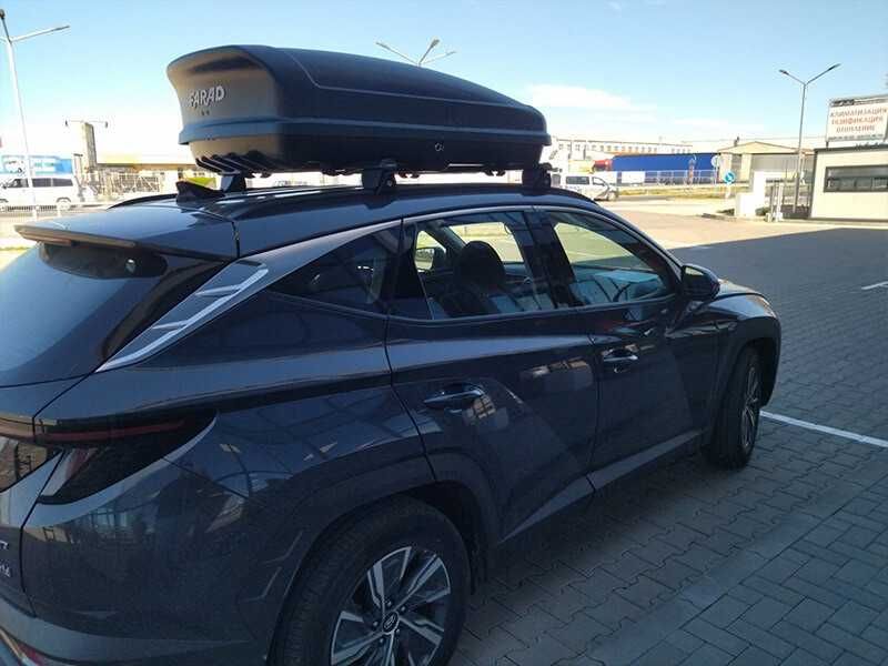 Автобокс Farad модел Koral 400L черен мат, 160х80х40см
