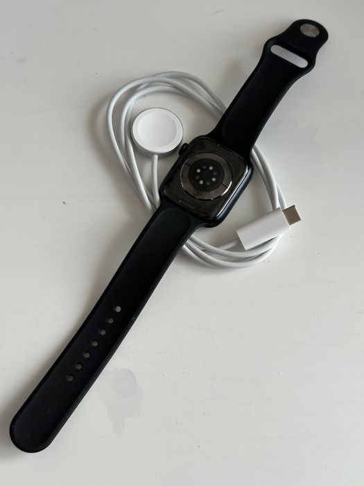 Apple Watch 8, GPS LTE, Ceramic 45mm Midnight \ Impecabil