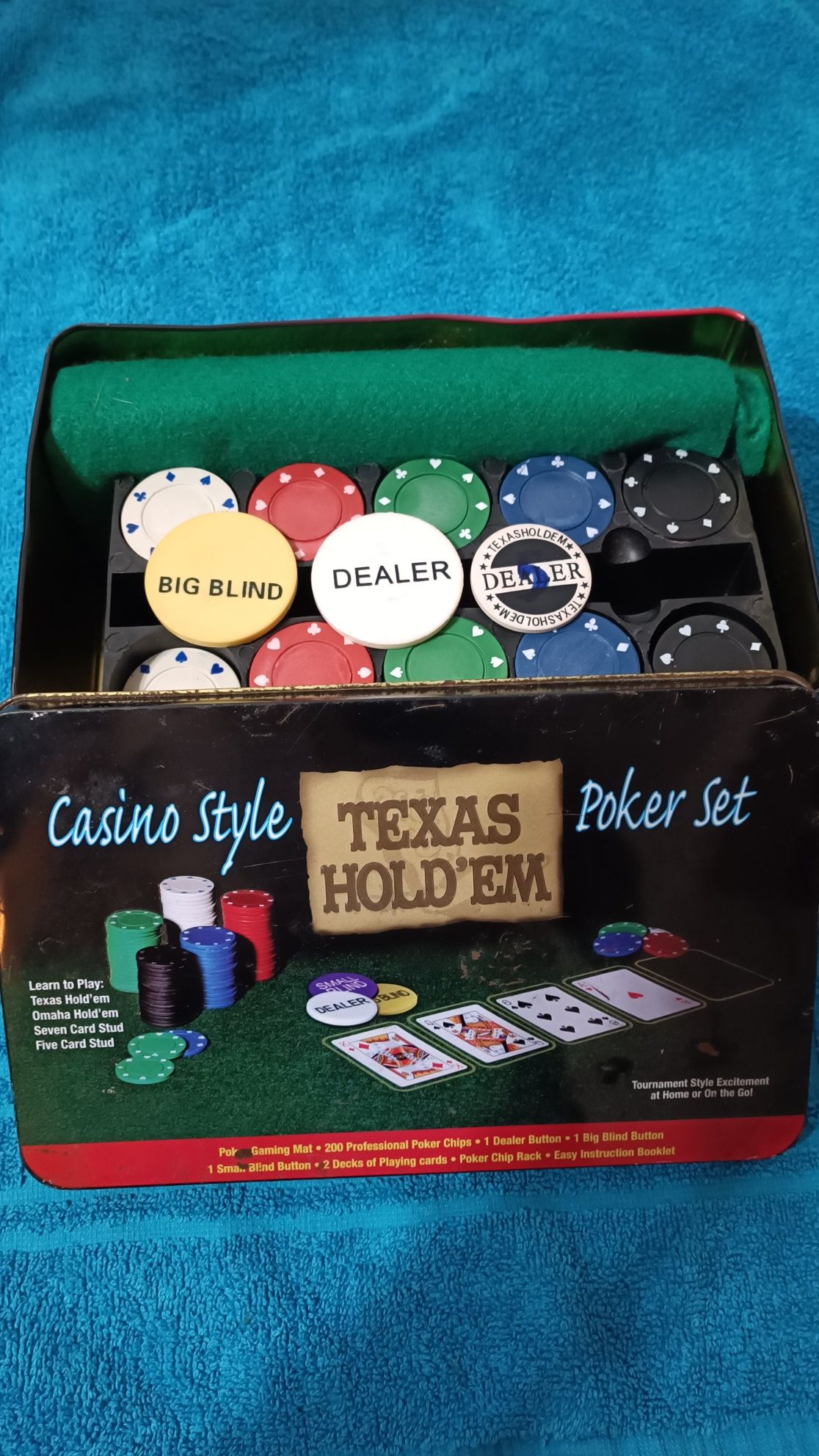 Joc Poker TexasHold'em 200 chips, nu contine cartile de joc