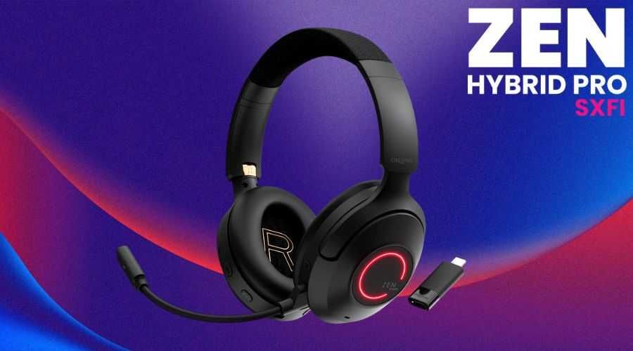 Безжични слушалки Creative Zen Hybrid Pro SXFI + гаранция