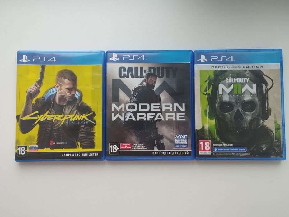 Продам игры на playstation 4