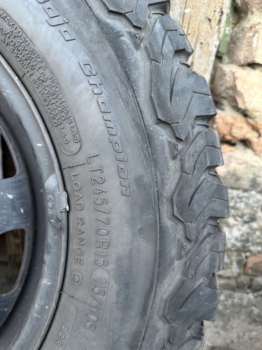 16 5х120 джанти с гуми BF Goodfich 245/70/16