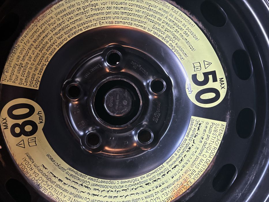 Roata rezerva si chit pana originale vw