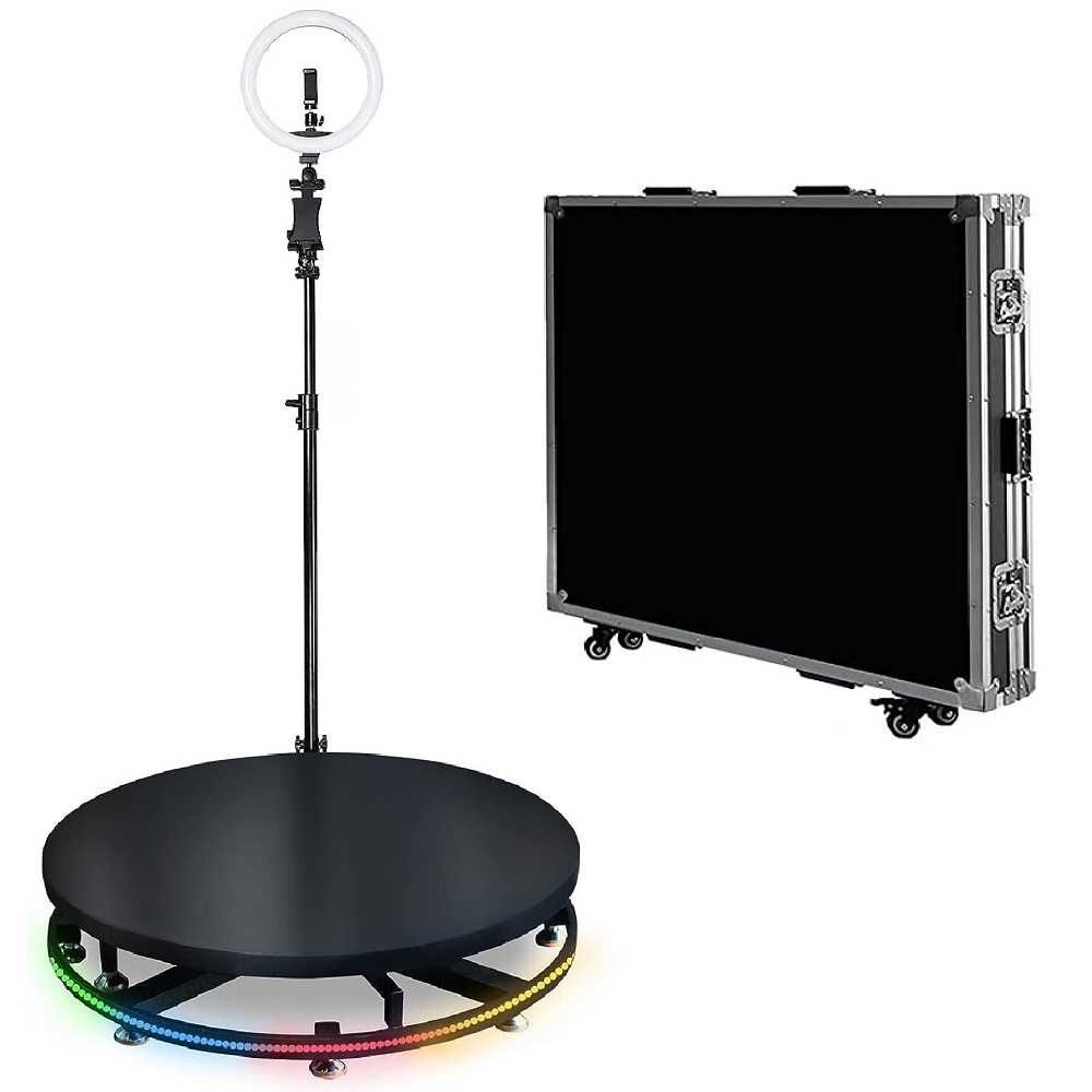 Platforme 360 Video Booth PRO - Platan Metal / Sticla - DE VANZARE