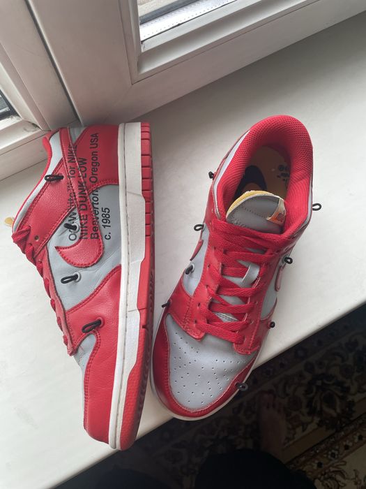 Nike Dunk Low x Off-White “University Red»