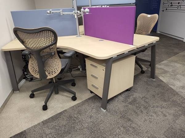 Birou modular 3 posturi