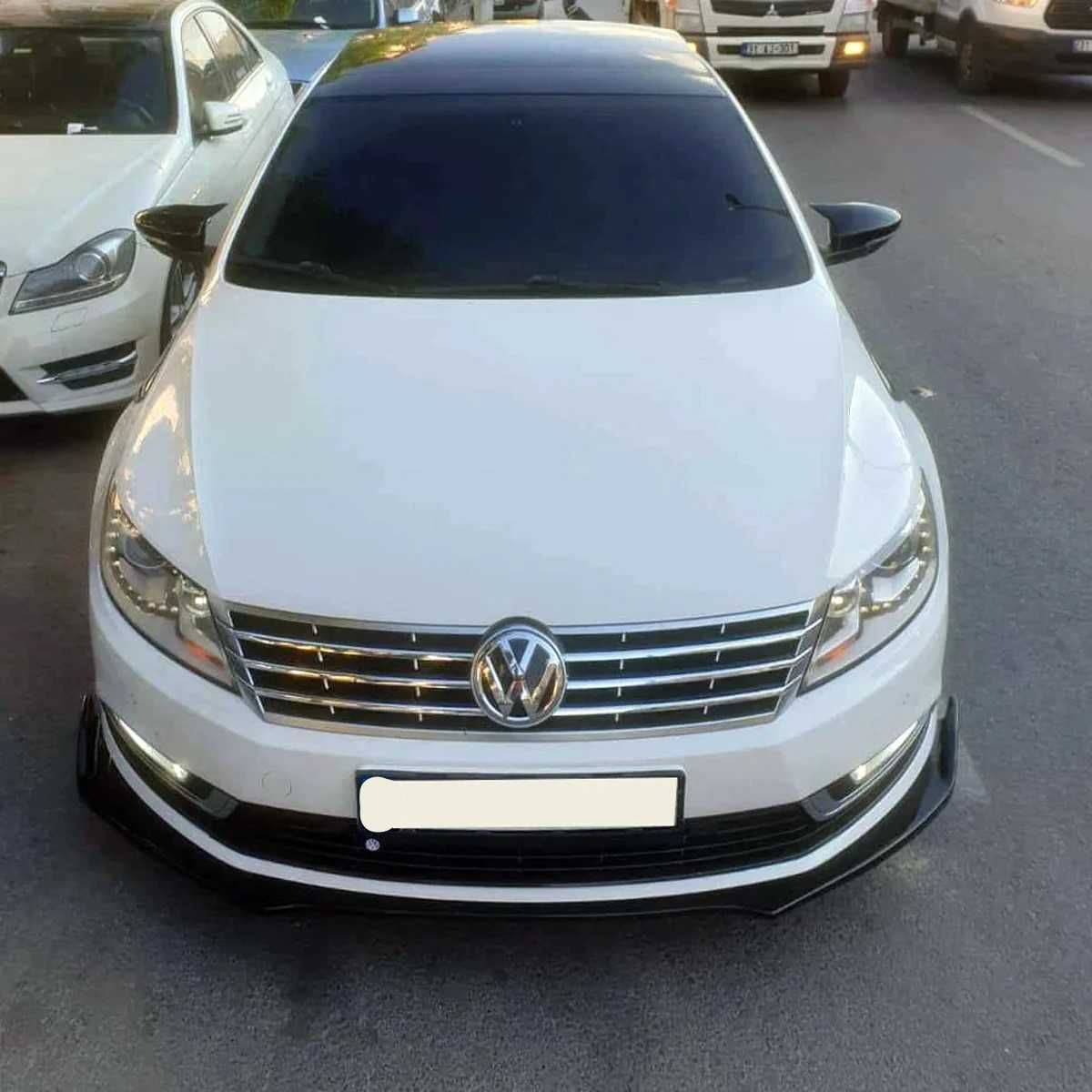 Capace Oglinzi M Style Batman Volkswagen VW Passat B7, Negru Lucios