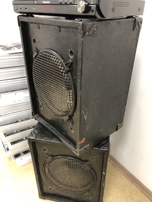 Boxe  2 buc Profesionale Bass +Amplificator Panasonic