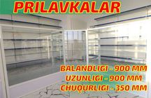 Oynaly prilavkalar, Акция, savdo uskunalari vitrinalar stellajlar