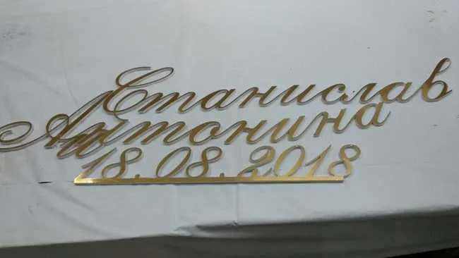 Буквы свадьбы баннер имя текст день свадьбы жених нивеста