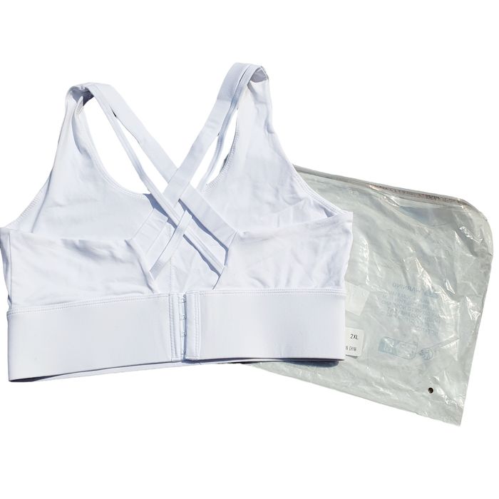Bustiera noua 42-46, XXL, pentru sport, alb, masura