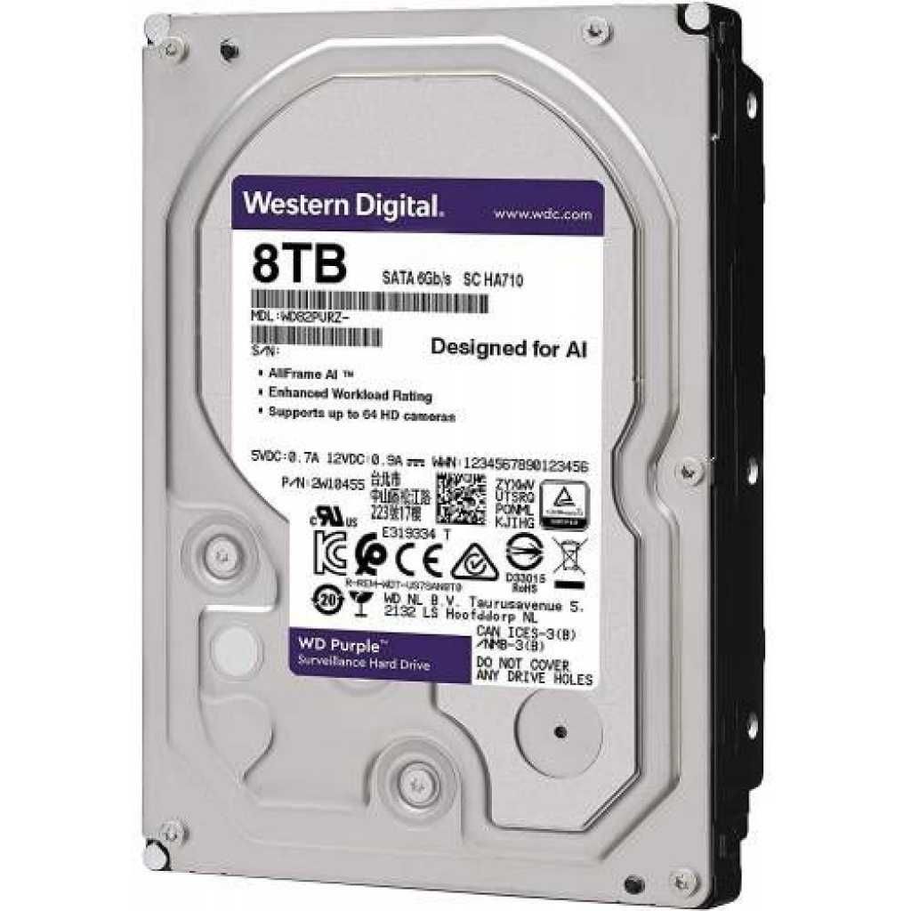 Hard Drive WD Purple 8TB хард диск в перфектно състояние