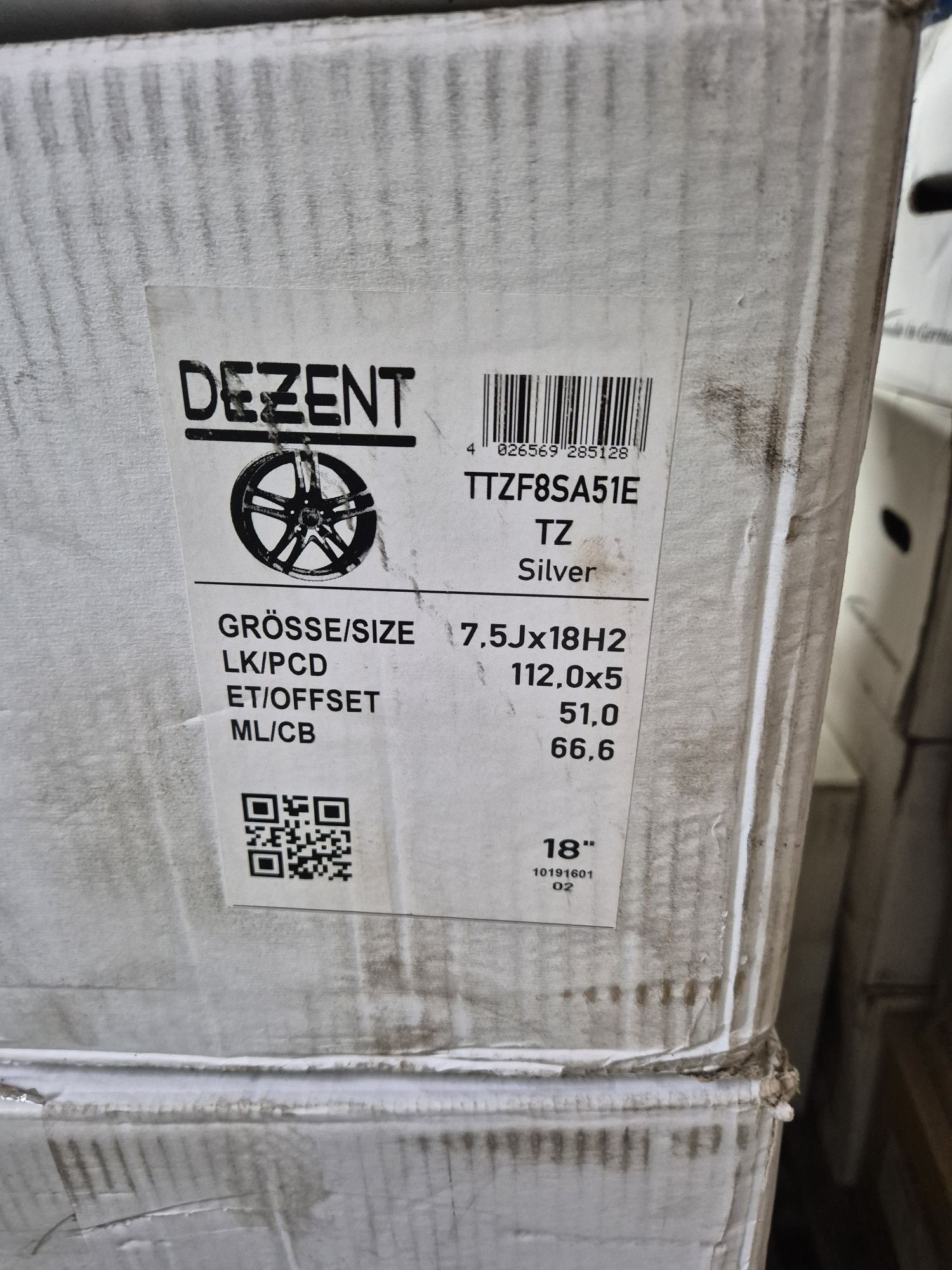 Джанти Dezent 18 цола , 5х112 , 7.5j , et51 Vw , Audi , Skoda  Seat