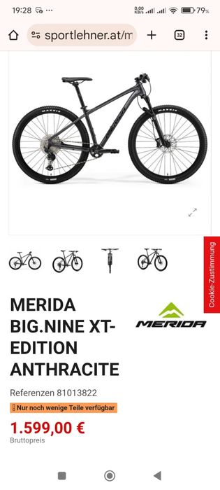 Merida 29r full xt 2x12 vit. cube