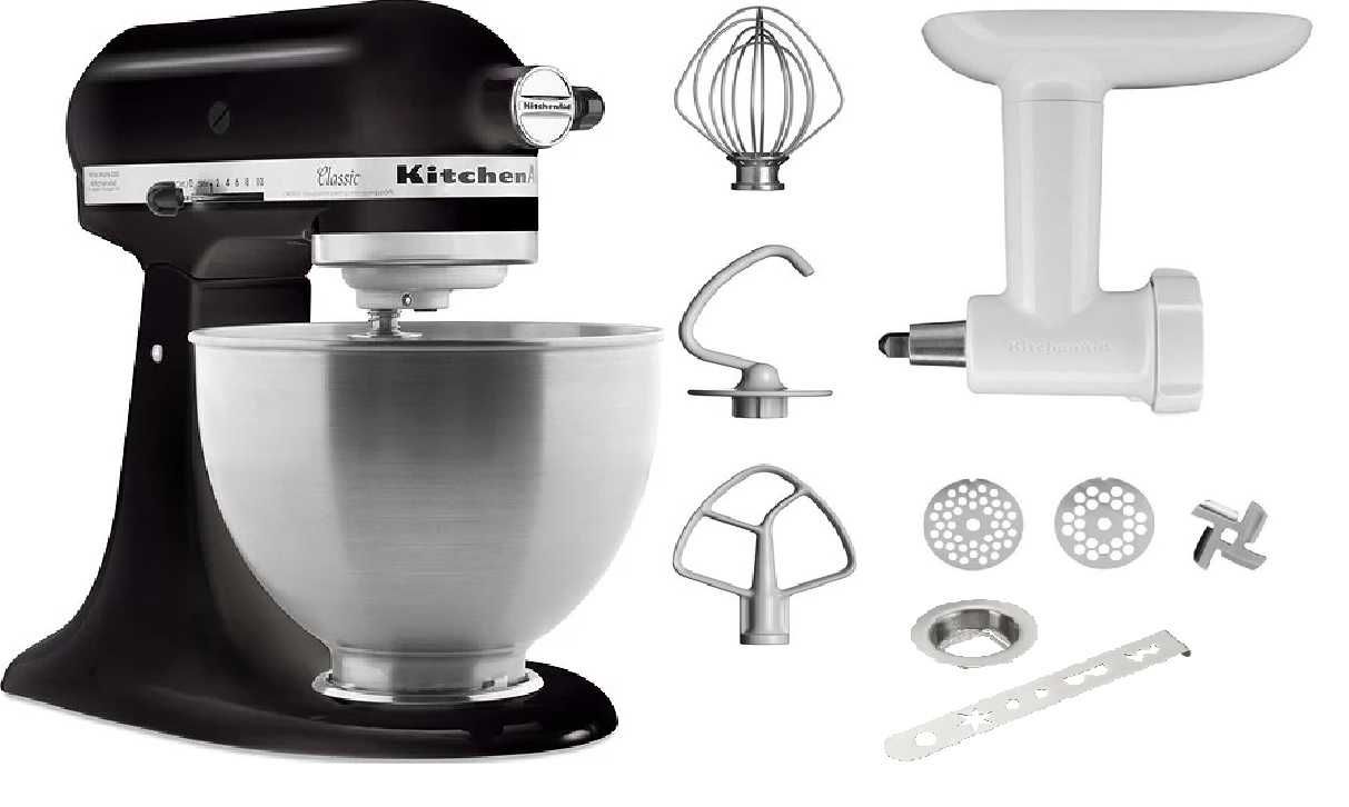 Планетарен миксер KitchenAid Classic Приставка месомелачка и бисквити