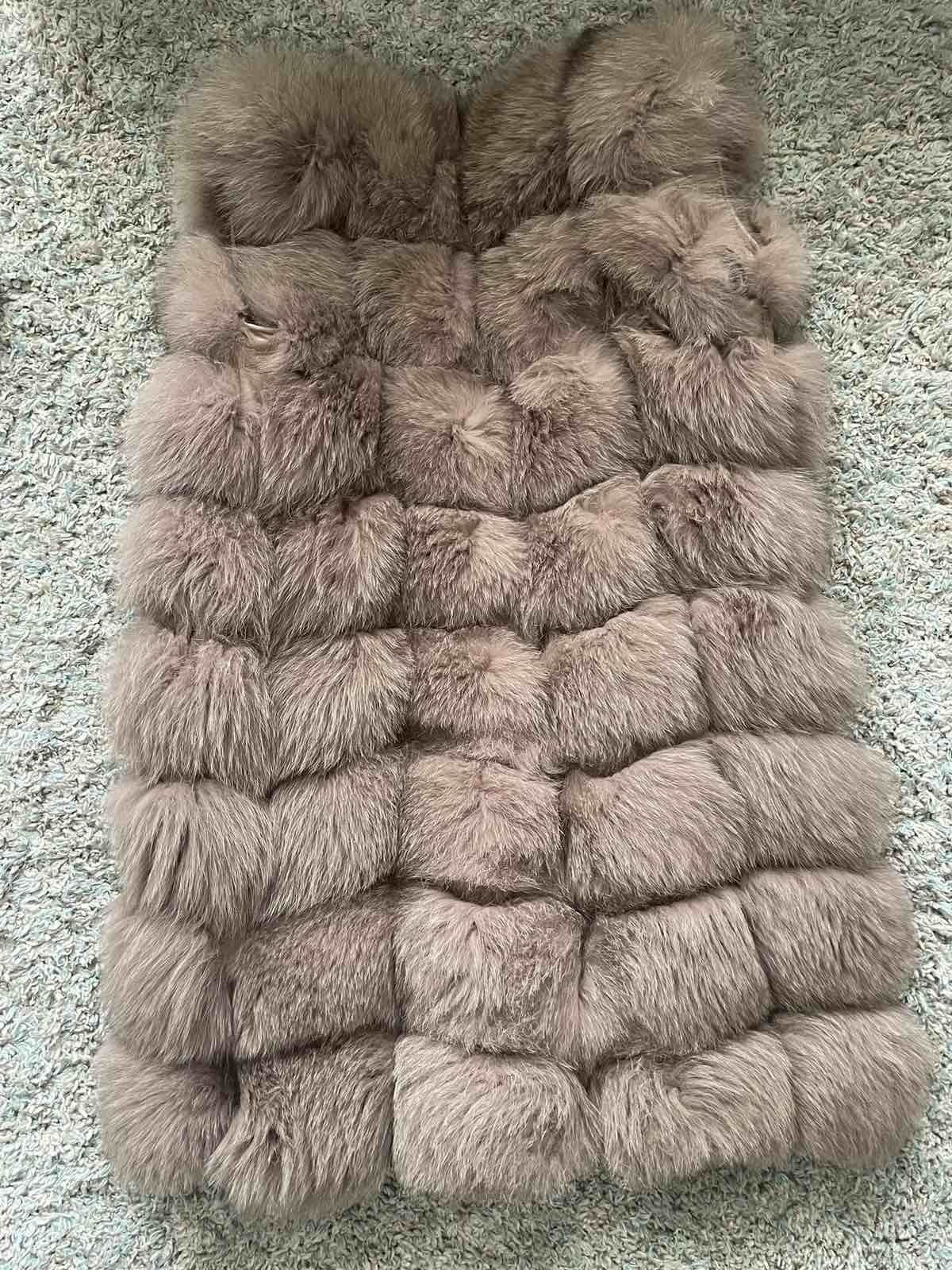 Дамско палто елек лисица