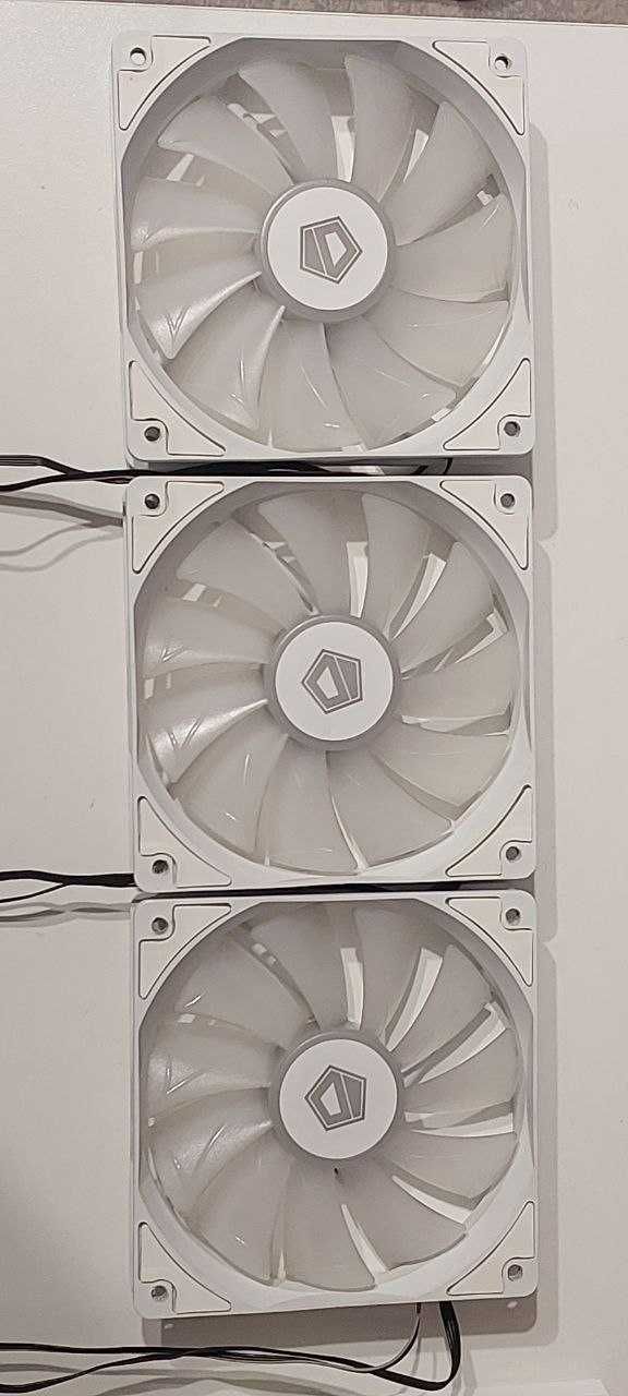 Вентилятор ID-Cooling (белые, ARGB-Syn) OEM - 3 шт