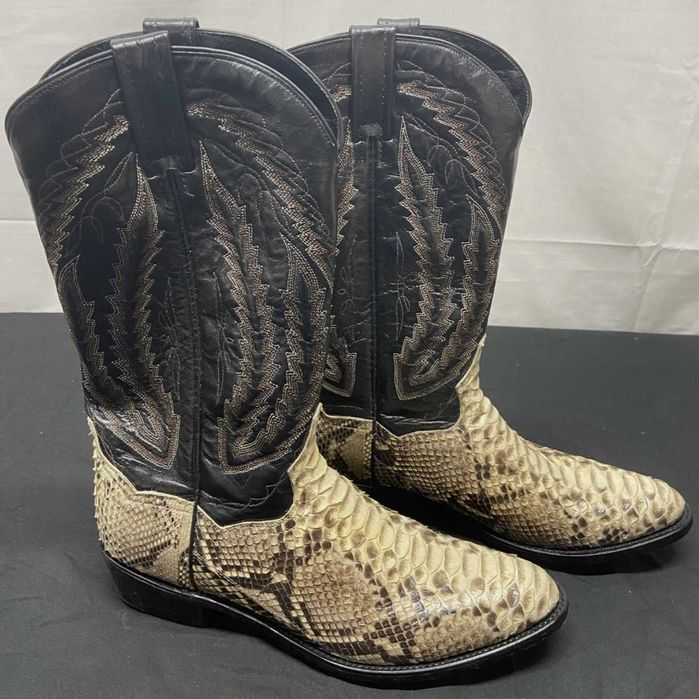 Ghete cowboy din piele naturală de piton Dan Post 10 1/2 D