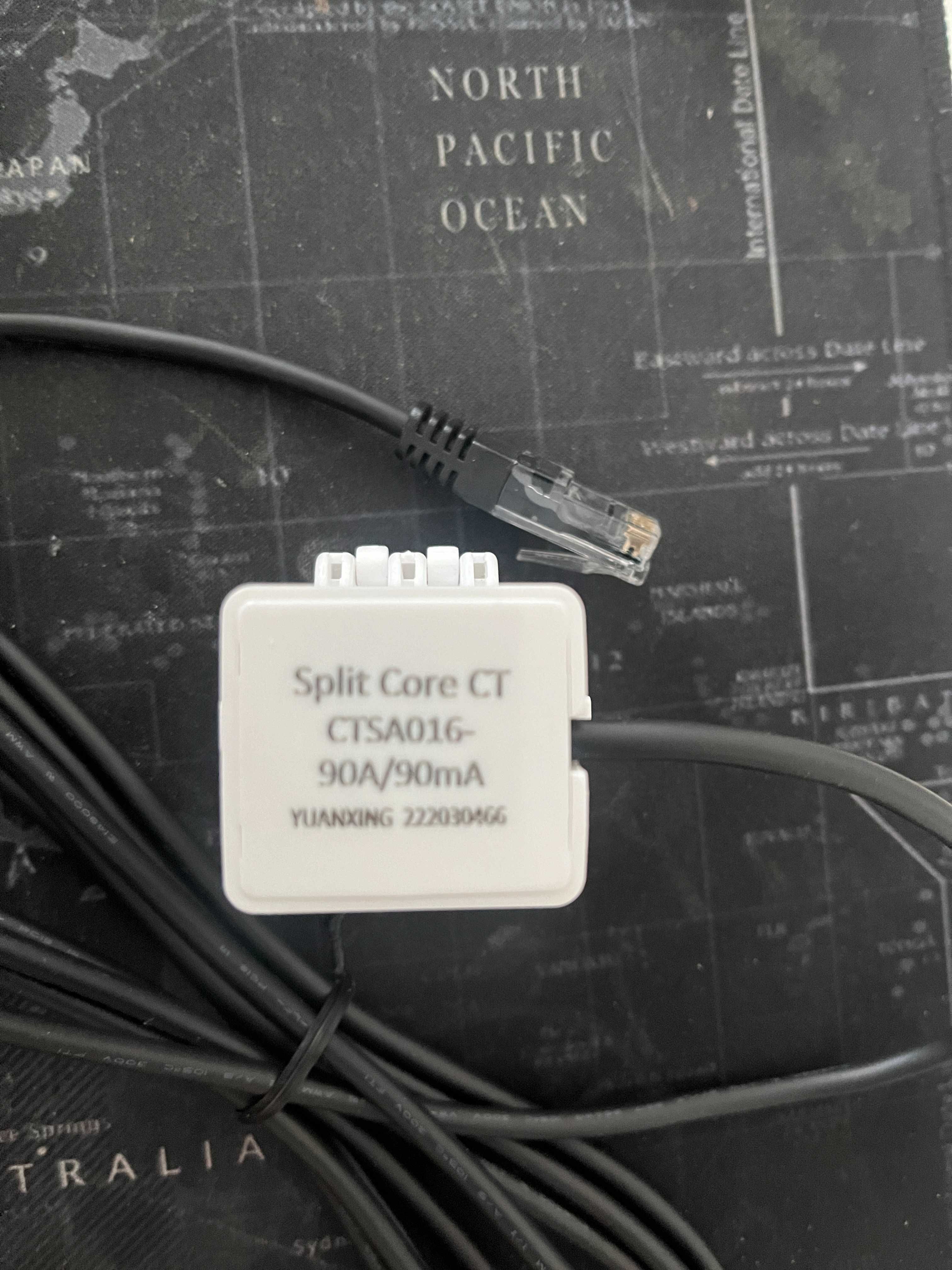 Split core CT CTSA016 90/90mA RJ45