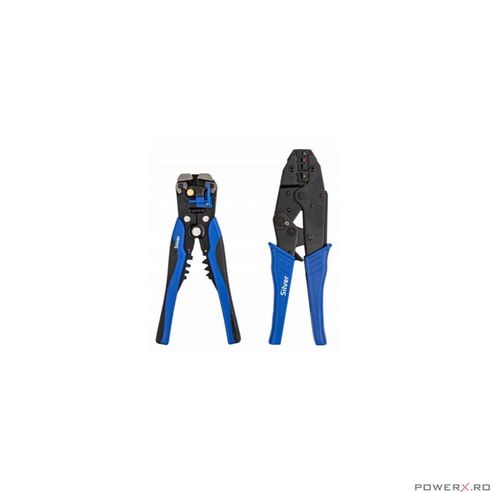 Set 2 clesti pentru sertizare cabluri 0,5 mm² - 16 mm² Silver