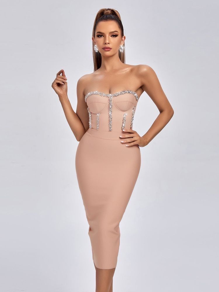 rochie bandage cu corset