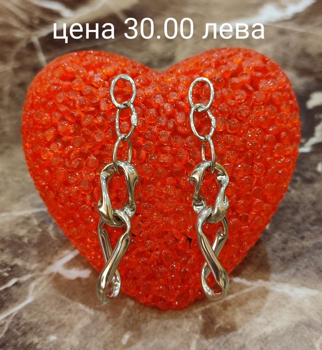 Дамски сребърни обеци