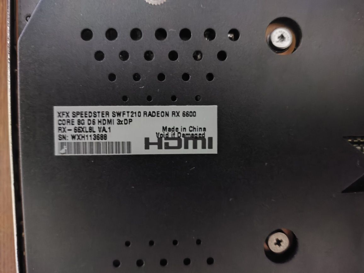 Видеокарта Rx 6600