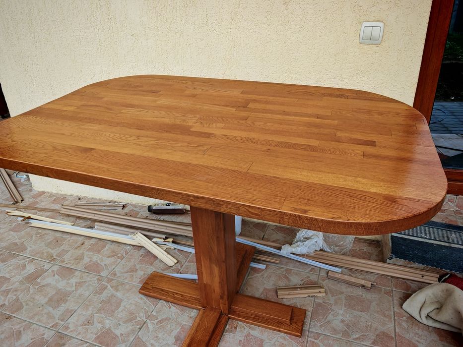 Masa lemn masi, piese mobilier, coltar, canapea, noptiera