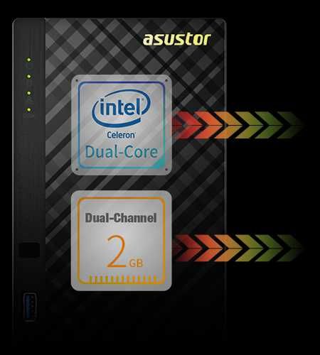 NAS Server Asustor AS3102T 3ТБ HDD