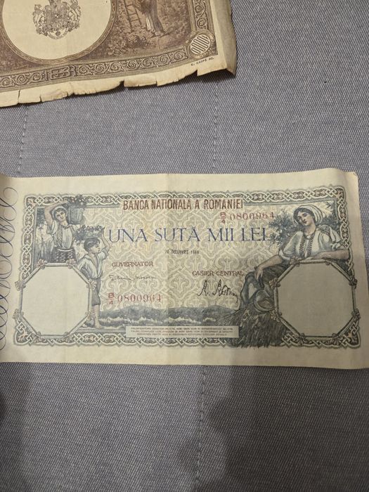 Bancnota una suta mii lei