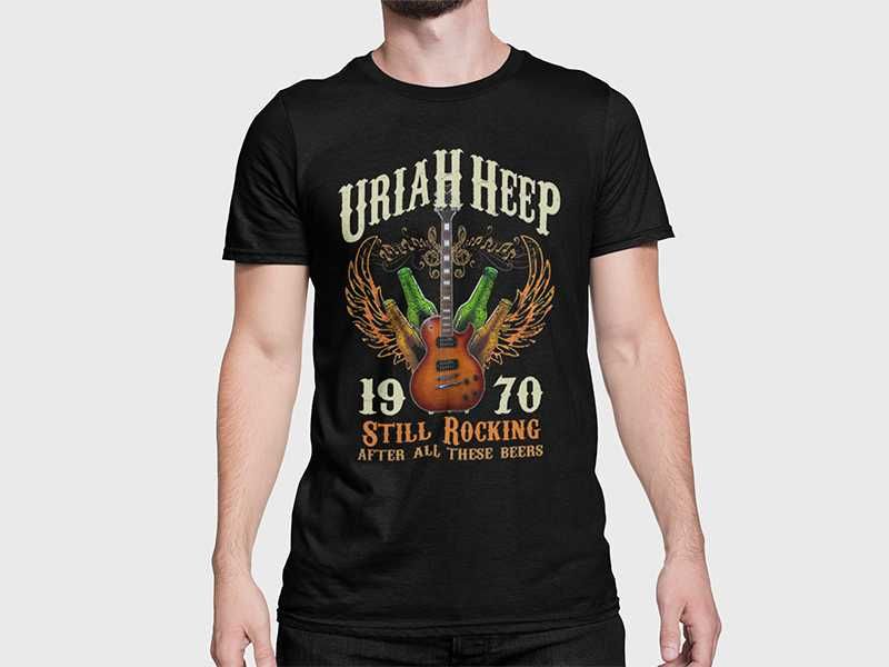 Рок Тениска Uriah Heep Юрая Хийп Всички размери