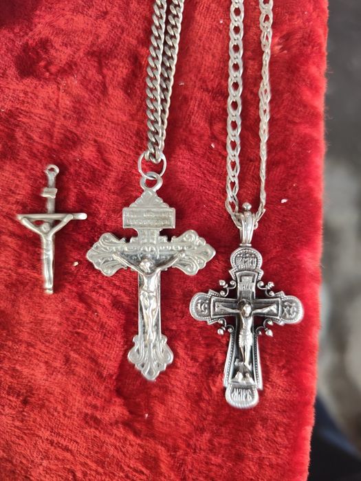 Крестик серебряные 925 проба