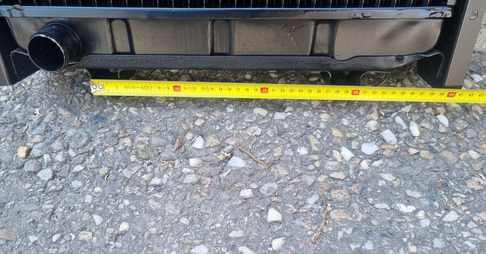 Radiator racire apa tractor Fiat U445 cupru,aluminiu, 4 randuri celule