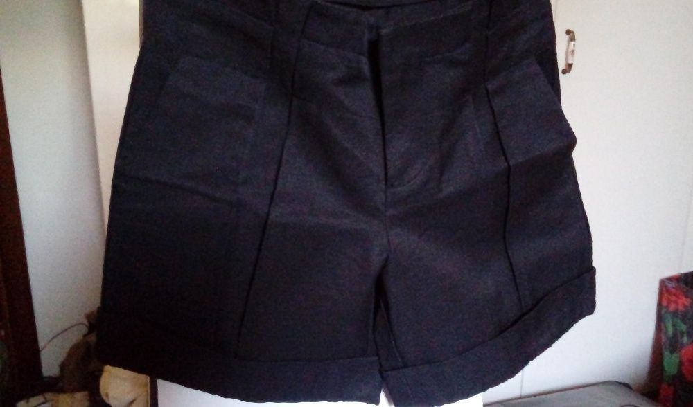 pantalon scurt Stefanel, nou, smart casual, XS - S, negru