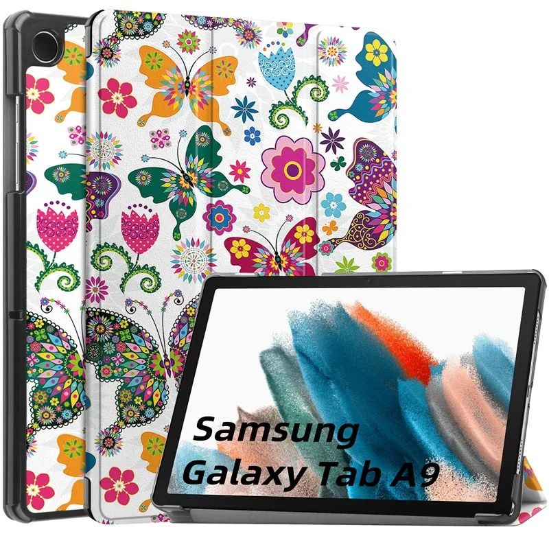 Samsung Galaxy Tab A9+ 11" A9 8.7" A8 10.5 Кожен смарт калъф за таблет