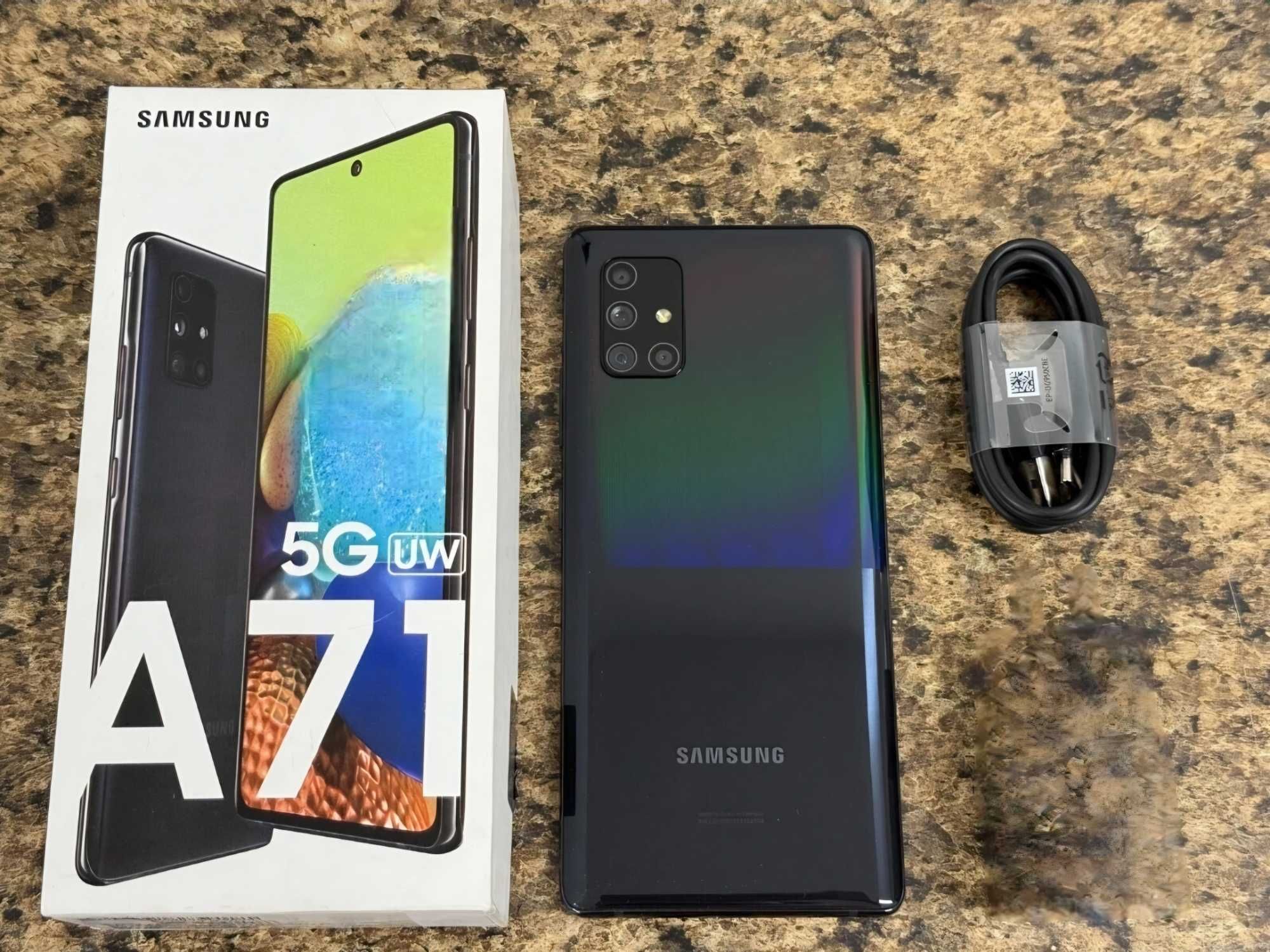 Samsung Galaxy A71 5G 128GB Full Unlocked Prism Black 6.7''
