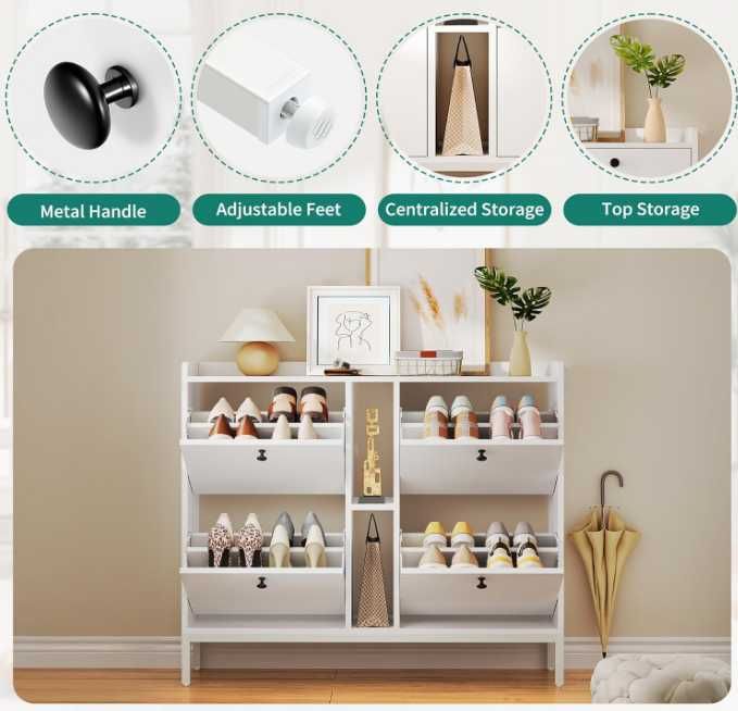 YITAHOME шкаф за обувки с 4 капака